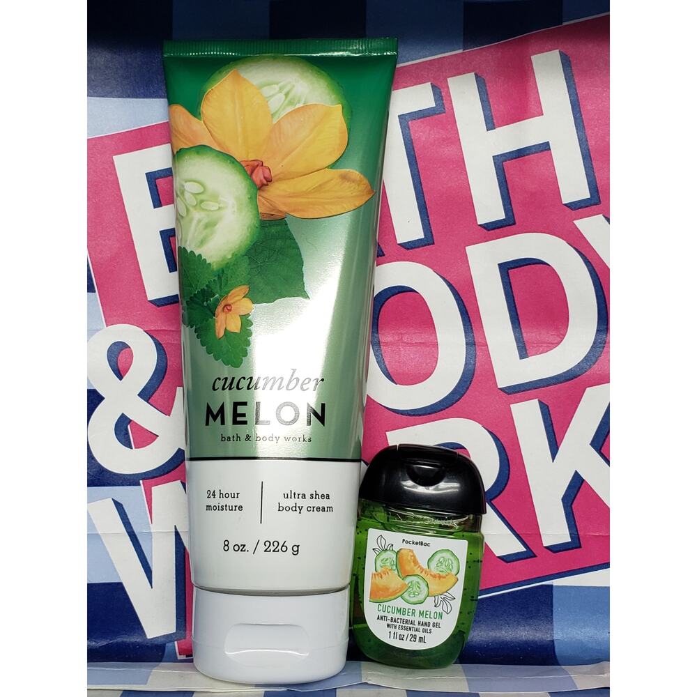 BBW Cucumber Melon Ultra Shea Body Cream & PocketBac Refill